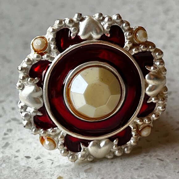 Bombay Co Red & Silver Wine Coaster & Stopper Set - Picture 5 of 13